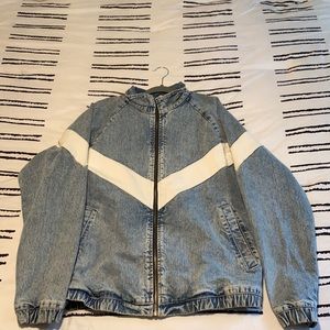 Denim Jack W/ White Stripe Size L